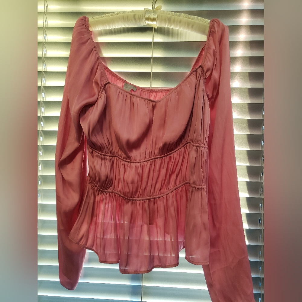 Rose Rouche Blouse - Picture 8 of 13